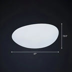 LED White Stone Shaped Landscape Light for Lawn Decor