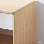 Wooden Square Bedside Storage Table with Up/Dowm Drawer
