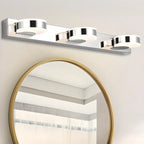 Modern Mini Silver LED Vanity Light for Bathroom Decor