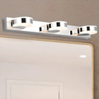 Modern Mini Silver LED Vanity Light for Bathroom Decor