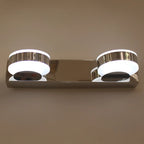 Modern Mini Silver LED Vanity Light for Bathroom Decor