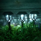 Solar LED Crystal Outdoor Bollard Lights for Gardens and Patios