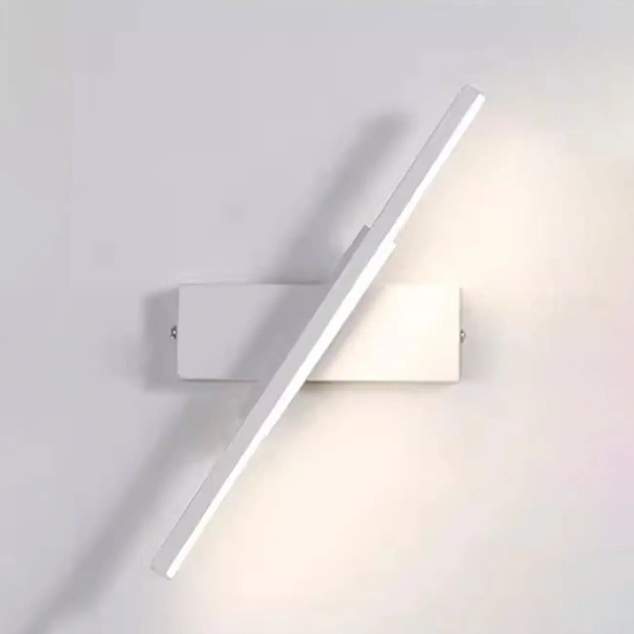 Rotatable Simple Black Linear Mini Wall Sconce Dimmable