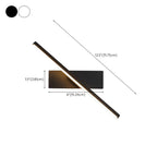 Rotatable Simple Black Linear Mini Wall Sconce Dimmable
