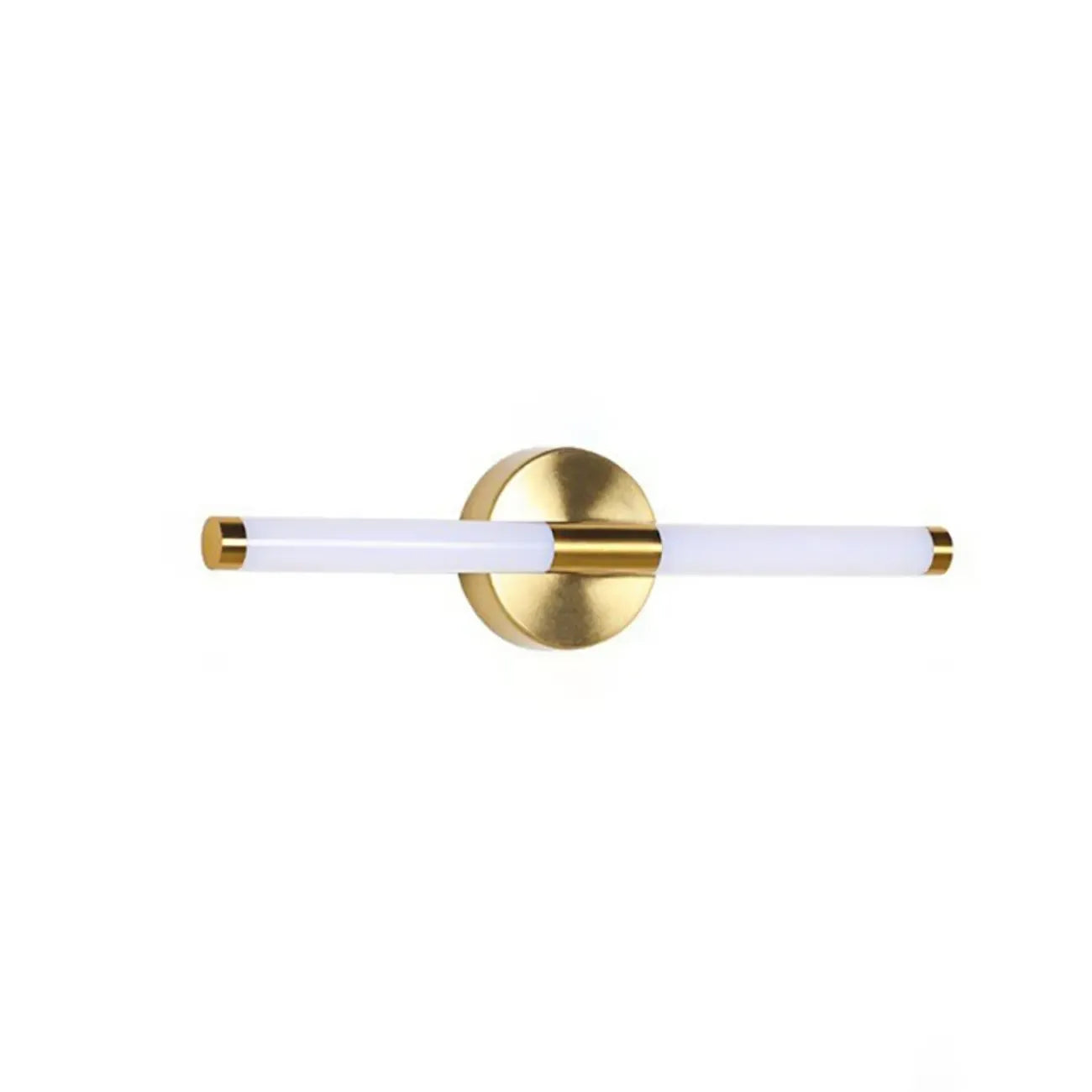 Minimalist Dimmable Gold Tube Vanity Light for Bathroom