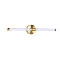 Minimalist Dimmable Gold Tube Vanity Light for Bathroom