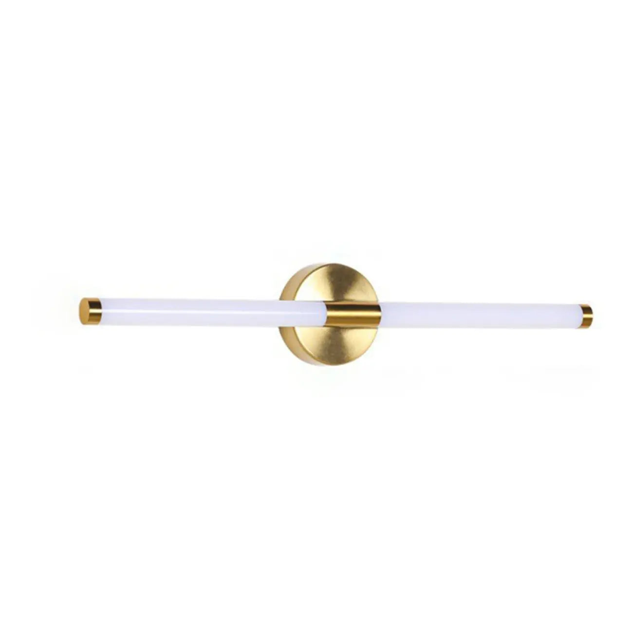Minimalist Dimmable Gold Tube Vanity Light for Bathroom