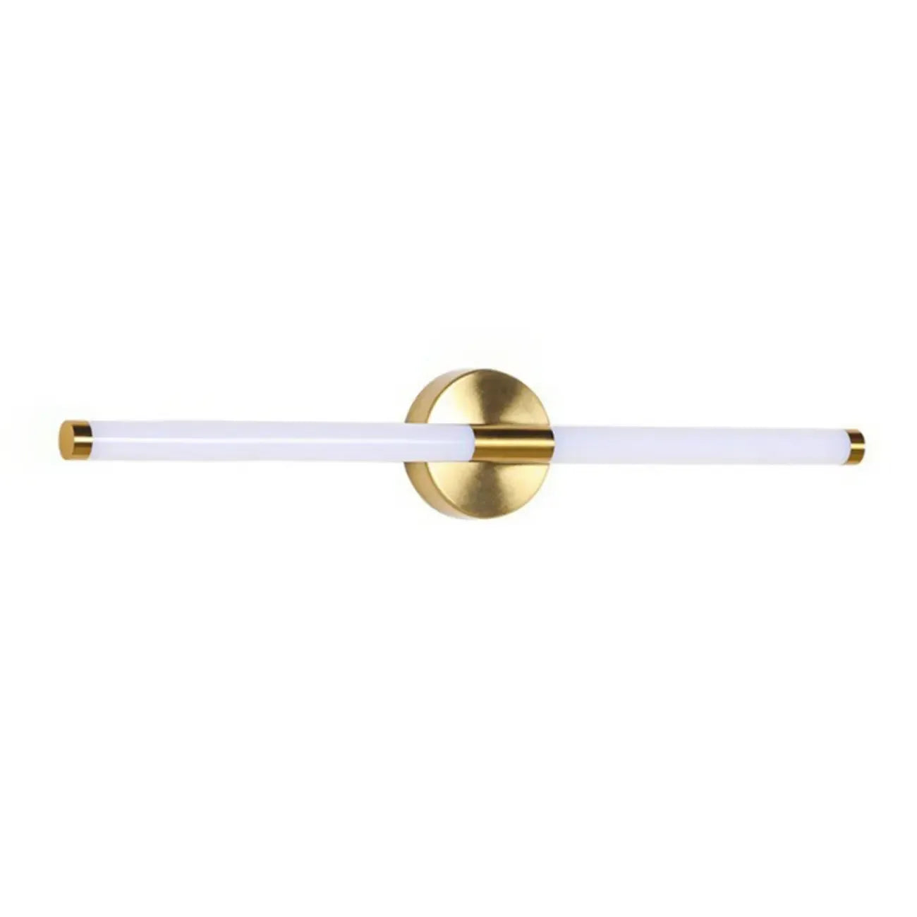 Minimalist Dimmable Gold Tube Vanity Light for Bathroom