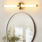 Minimalist Dimmable Gold Tube Vanity Light for Bathroom