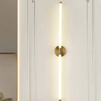 Minimalist Dimmable Gold Tube Vanity Light for Bathroom