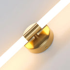 Minimalist Dimmable Gold Tube Vanity Light for Bathroom