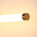 Minimalist Dimmable Gold Tube Vanity Light for Bathroom