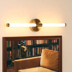Minimalist Dimmable Gold Tube Vanity Light for Bathroom