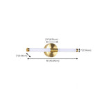 Minimalist Dimmable Gold Tube Vanity Light for Bathroom