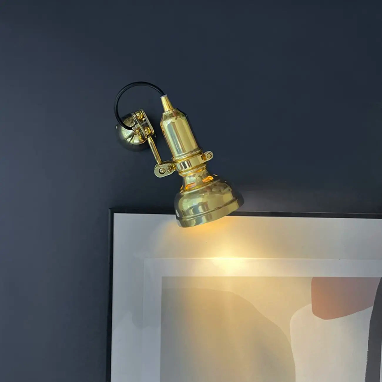 Industrial Copper Adjustable Wall Lamp for Living Room