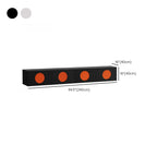 Minimalist Wood 4-Cabinet White TV Stand for Living Room