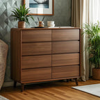 Modish Accent Cabinet for Living Room with Multiple Drawers