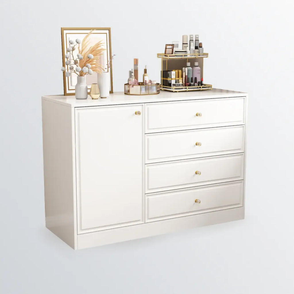 Modern Rectangular Wooden Storage Cabinet in Freestanding