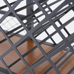 Freestanding Industrial Metal Eco-Board Floor Wine Rack Cabinet