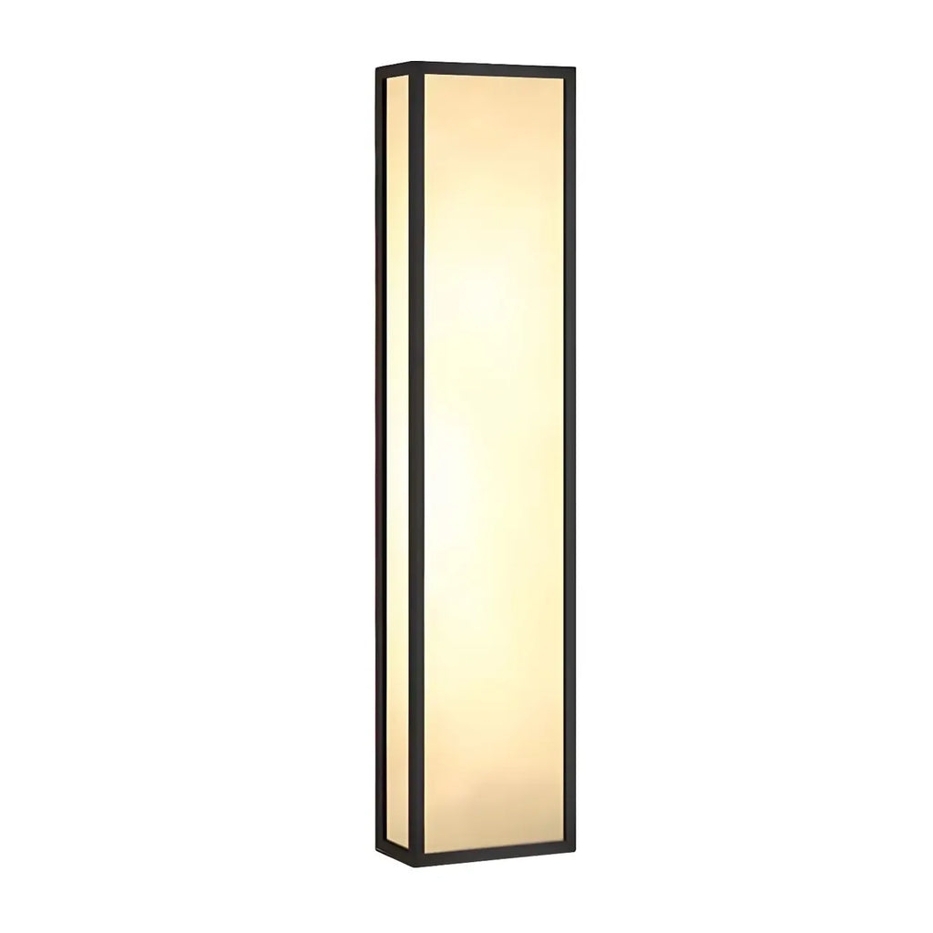 Modern Metal Black Rectangle Wall Light for Outdoor