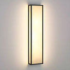 Modern Metal Black Rectangle Wall Light for Outdoor