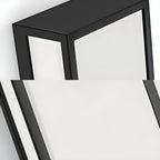 Modern Metal Black Rectangle Wall Light for Outdoor