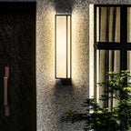 Modern Metal Black Rectangle Wall Light for Outdoor