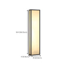 Modern Metal Black Rectangle Wall Light for Outdoor
