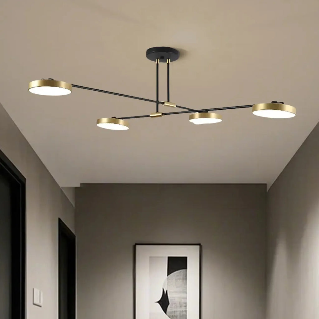 Contemporary Indoor LED Ceiling Light with Acrylic Shade