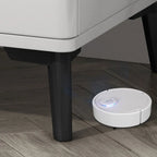 Modern White Stone Top Oak 2-Drawer Nightstand