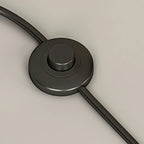 Modern Metal Globe Glass Arc Floor Lamp with Table