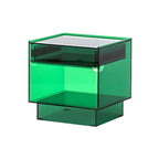 Modern Small Acrylic Nightstand with Drawer