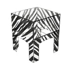 Modern Small Acrylic Nightstand with Drawer