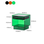 Modern Small Acrylic Nightstand with Drawer