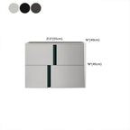 Modern Handle Free Brown Wood 2-Drawer Nightstand