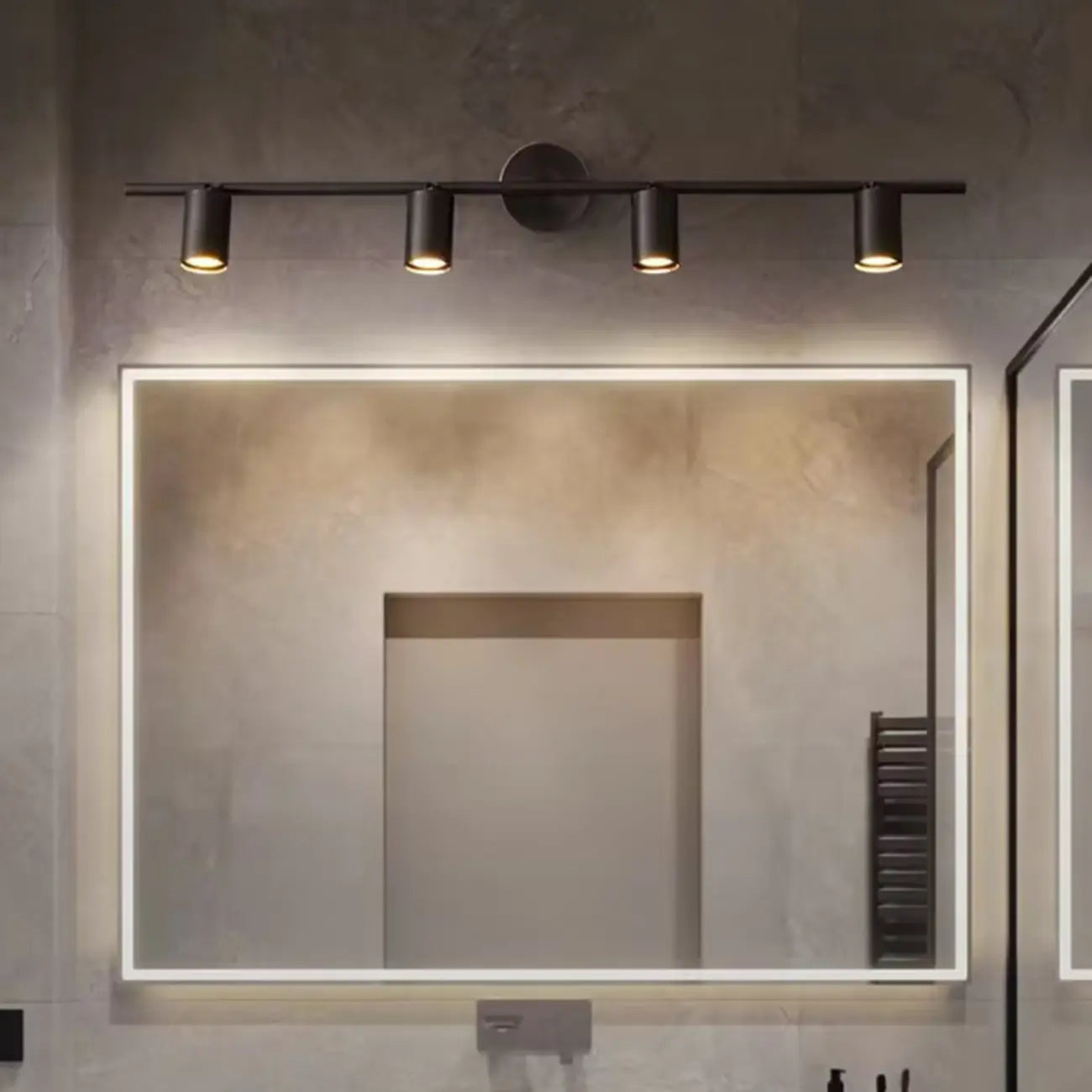 Minimalist Adjustable LED Cylinder Vanity Light Fixtures