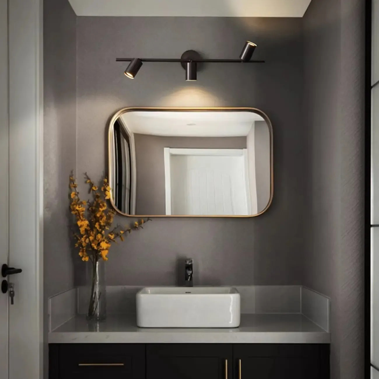 Minimalist Adjustable LED Cylinder Vanity Light Fixtures