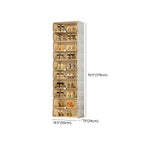 Glam White Plastic Stackable Shoe Organizer for Closet