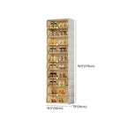 Glam White Plastic Stackable Shoe Organizer for Closet