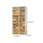 Glam White Plastic Stackable Shoe Organizer for Closet