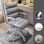 Modern Leather Adjustable Swivel Office Desk Chair