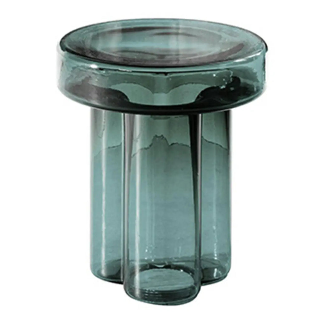 Stylish Glass Round Accent Side Table for Living Room