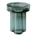 Stylish Glass Round Accent Side Table for Living Room