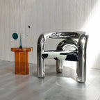 Stylish Glass Round Accent Side Table for Living Room