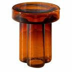 Stylish Glass Round Accent Side Table for Living Room