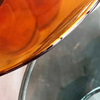 Stylish Glass Round Accent Side Table for Living Room