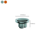 Stylish Glass Round Accent Side Table for Living Room
