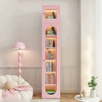Modern White Wooden Adjustable Shelf Storage Display Cabinet
