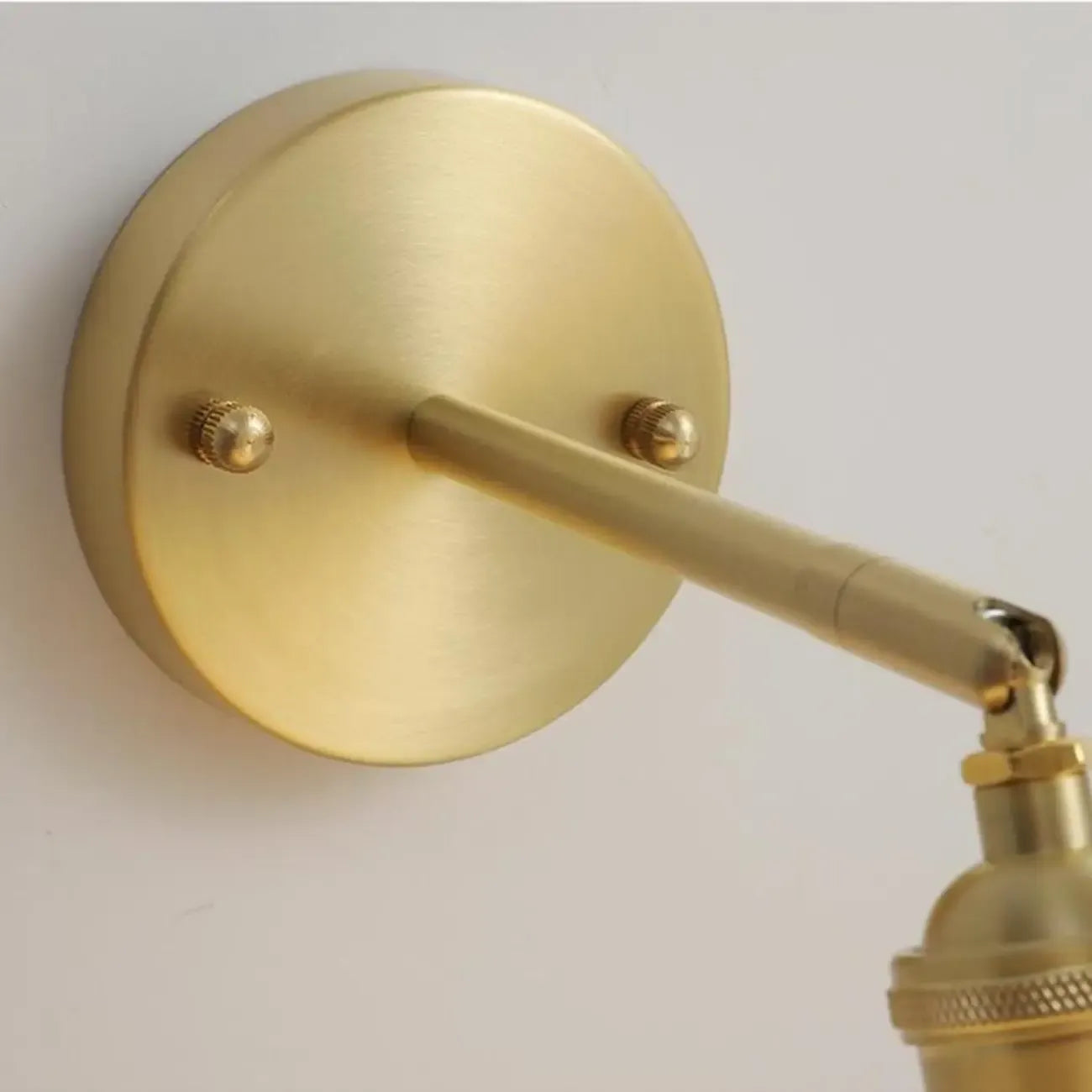 Vintage Brass Wall Light with Ceramics Shade for Bedroom