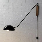 Modern Adjustable Iron Wall Mount Lamp with Dome Shade